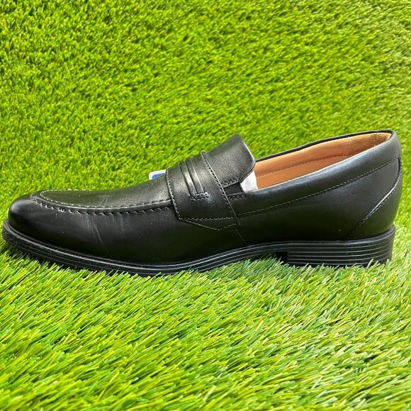 Clarks Whiddon Step Mens Size 11 Black Casual Classic Leather Dress Loafer Shoes main image 7